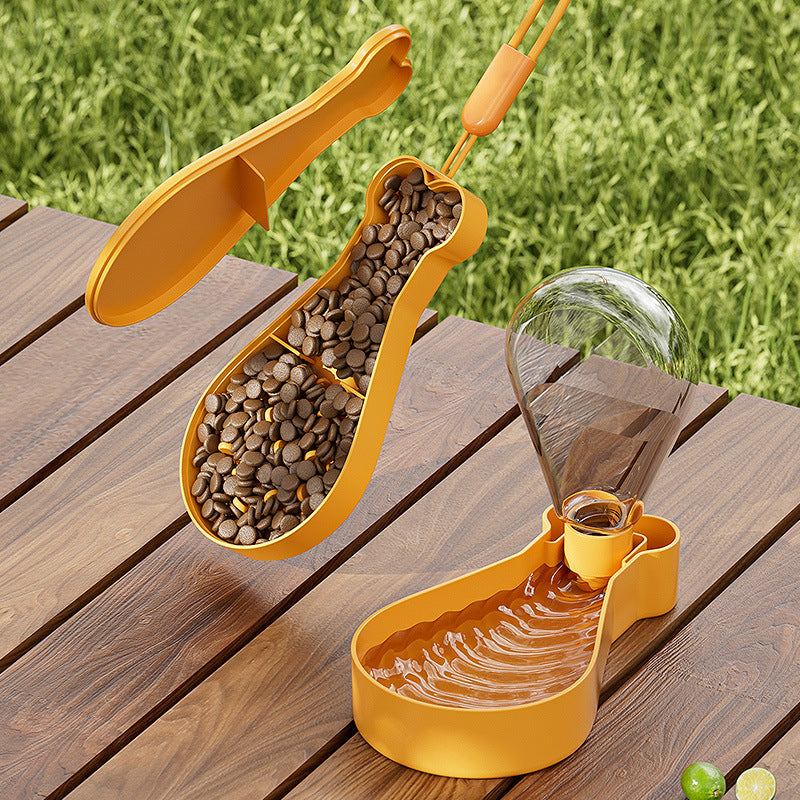 2-in-1 On-the-Go Feeding Station - Chicken Drumstick Design Bowlift