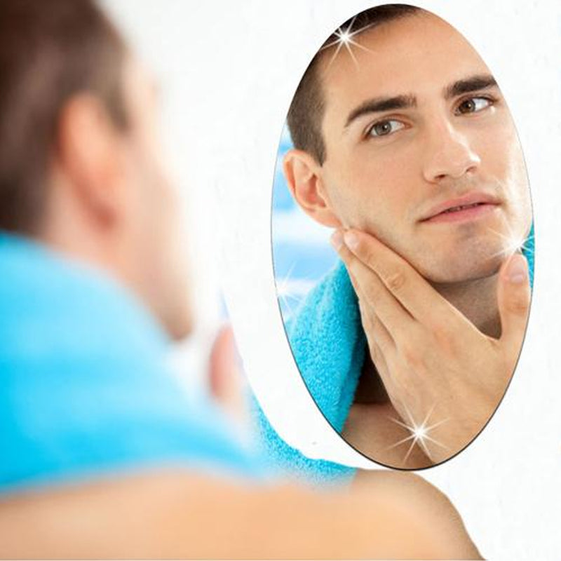 Oval Rectangle Mirror Sticker | Bowlift