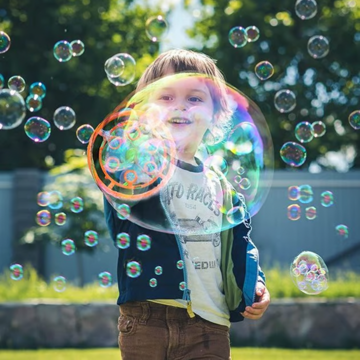 BowLift | Kids Dinosaur Bubble Blaster | Portable Bubble Machine | 1000+ Bubbles/Min