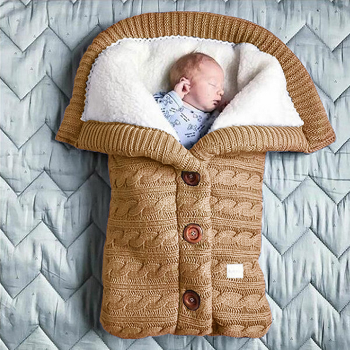 BowLift | Baby Knit Sleeping Bag with Hood – Soft, Padded Baby Sleeping Bag