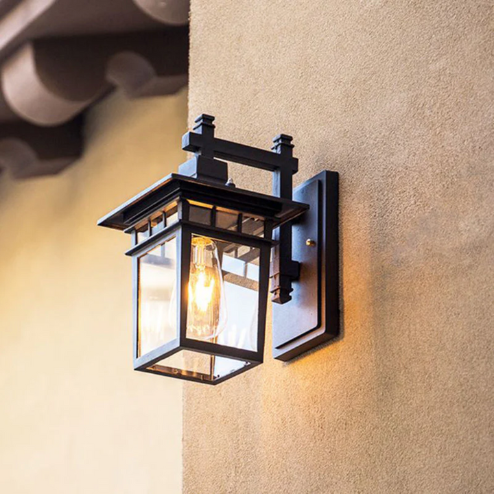 BowLift | Black Outdoor Wall Lamp
