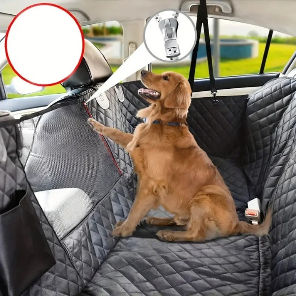 BowLift | Dog Car Seat with Hard Bottom & Back Seat Extender for Travel | Car Seat Protection for Large Dogs