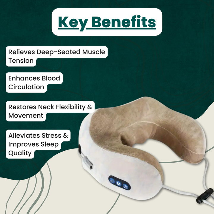 BowLift | Portable Neck Massager Pillow | Ergonomic Design