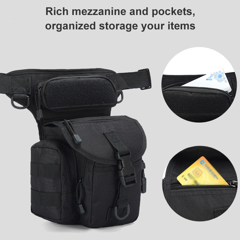 BowLift | Nylon Waterproof Men Tactical Waist Pack Leg Travel Belt Bag