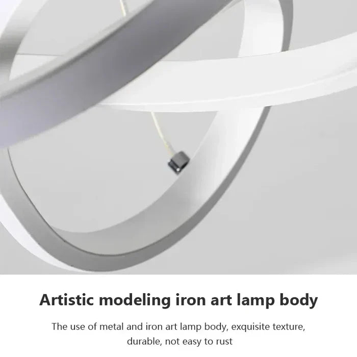 BowLift | Modern LED Ceiling Lamp - WaveGlow