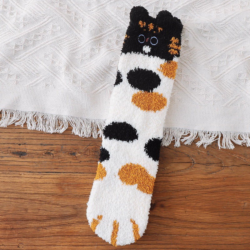 BowLift | Fuzzy Socks with Cat Paws