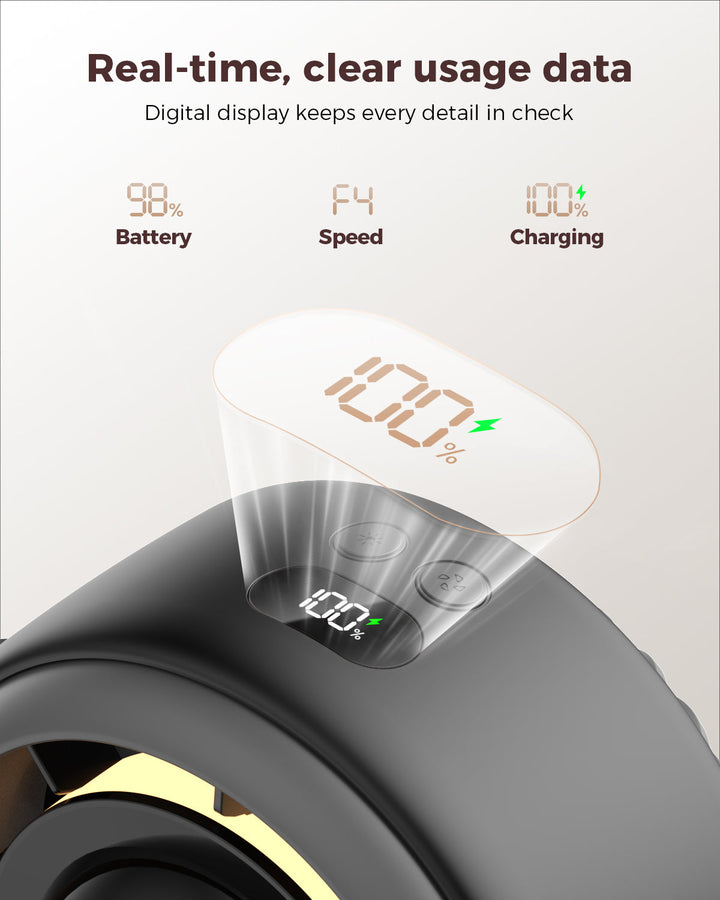 Baby Stroller Fan - 4000mAh Rechargeable 4-Speed | Bowlift