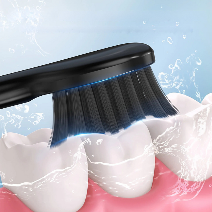 BowLift | Sonic Toothbrush Zahnoa | Ultrasonic Cleaning | Whisper Quiet & Rechargeable | 8 Replacement Brushes