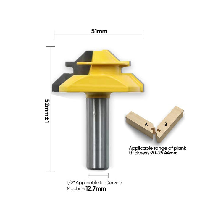 BowLift | Router Bit 45-Degree Glue Joint Lock Miter
