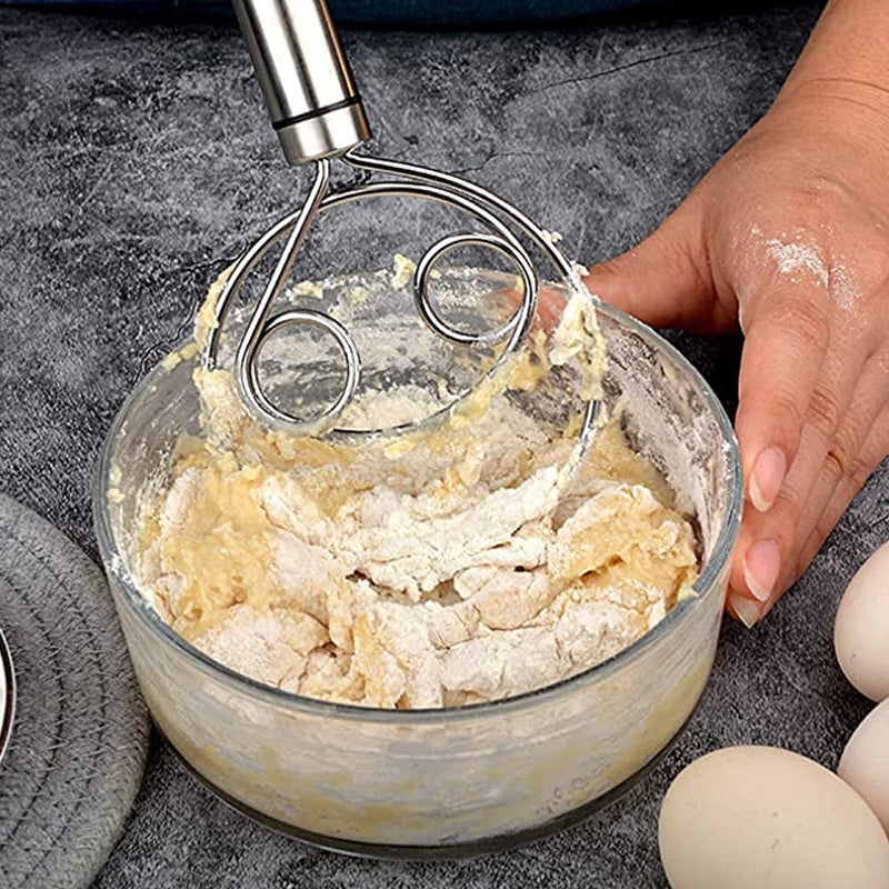 Stainless Steel Magic Dough Whisk Bread Whisk | Bowlift
