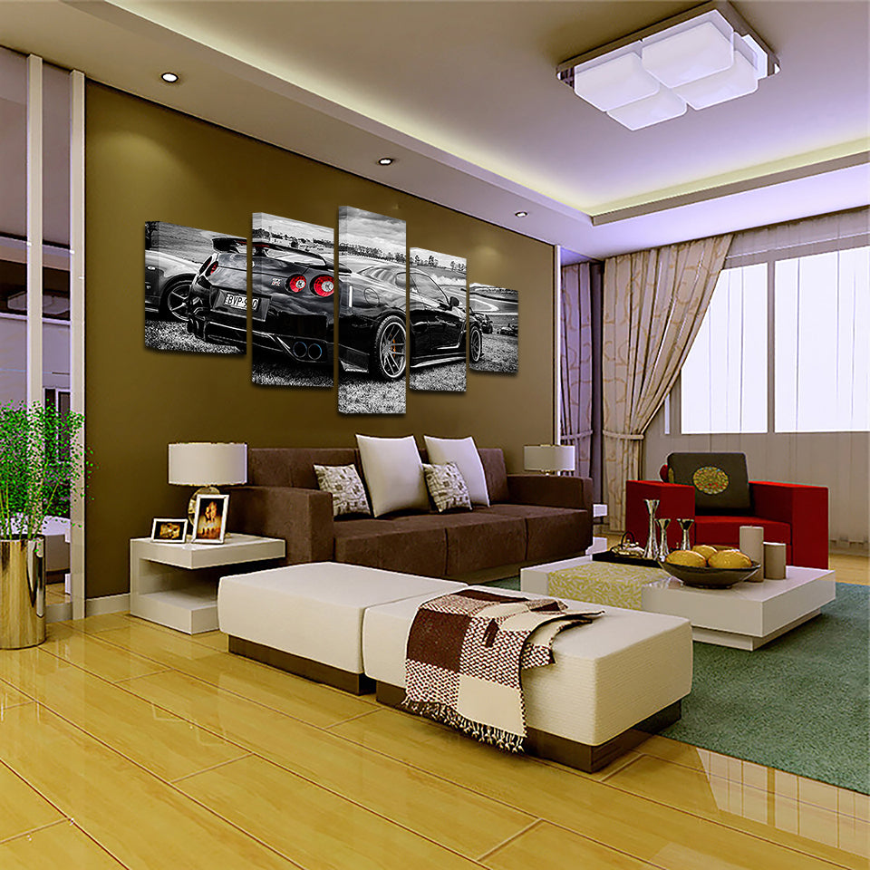 Luxury Car 5 Piece - Canvas Wall Art Painting | Bowlift
