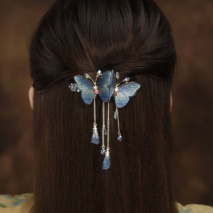 BowLift | Temperament Butterfly Rhinestone Tassel Hair Clip