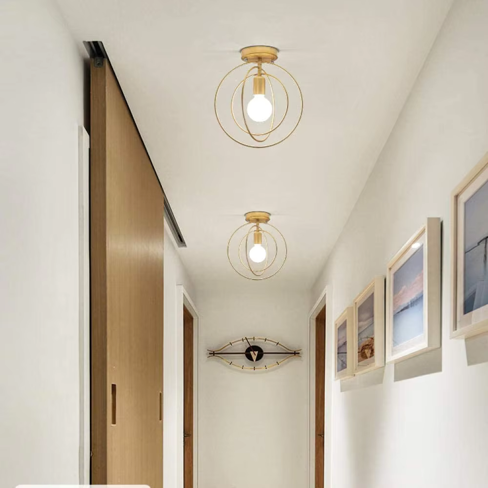 BowLift | Modern Ring-shaped Ceiling Lamp Gold