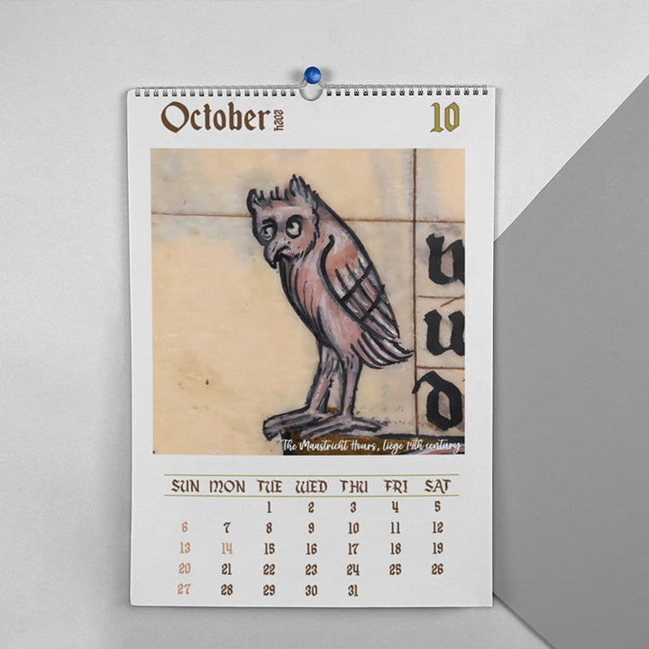 BowLift | Strange medieval owl calendar 2024