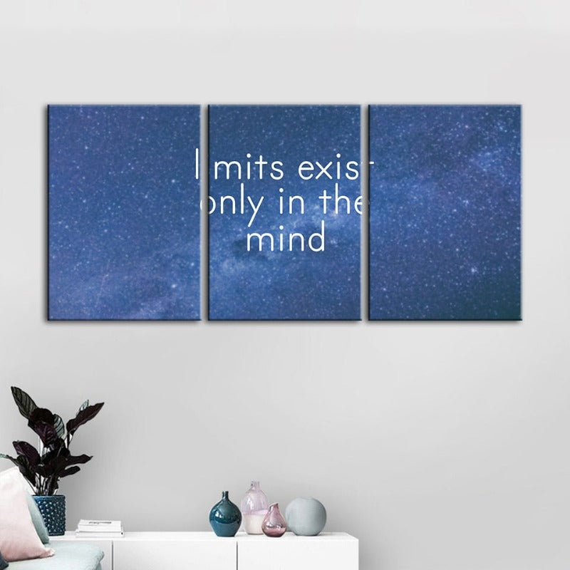 Galaxy Motivation-Canvas Wall Art Painting 3 Pieces | Bowlift