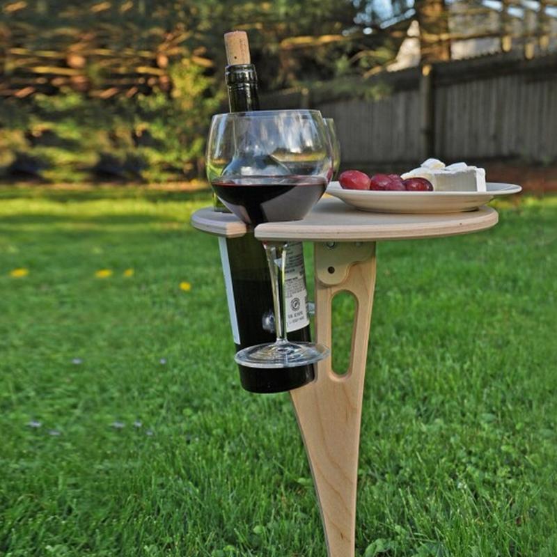 BowLift | Outdoor portable DIY folding table for wine