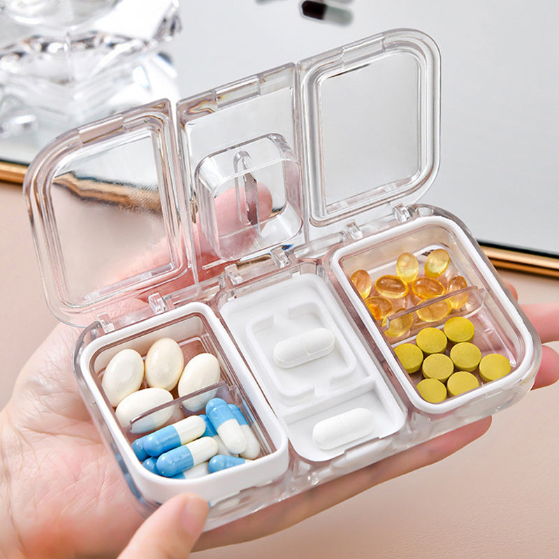 Rectangle Pill Case Organizer Container | Bowlift