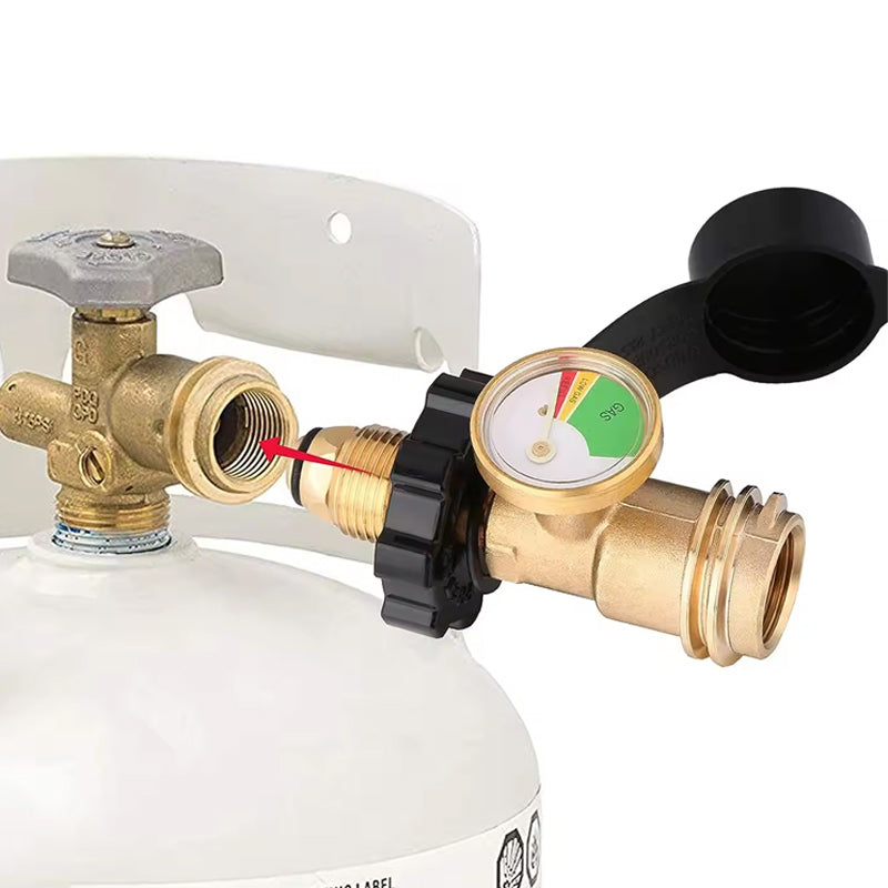 BowLift | Highly Rated Propane Refill Elbow Adapter with Tank Indicator