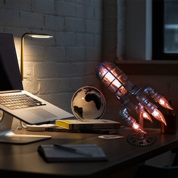 BowLift | Steampunk Rocket Lamp