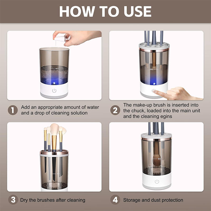 BowLift | Electric Makeup Brush Cleaner Machine