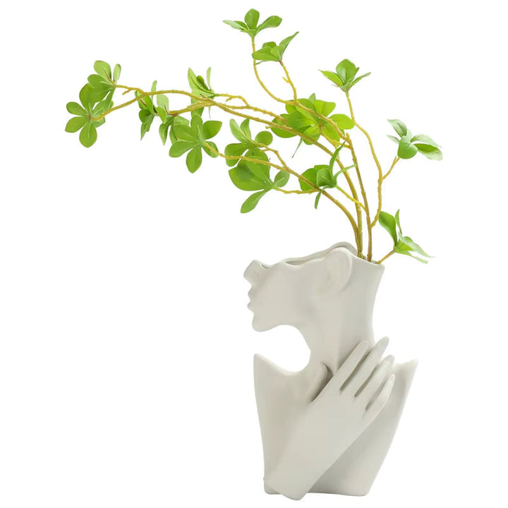 Face Shape Ceramic Design Vase Bowlift