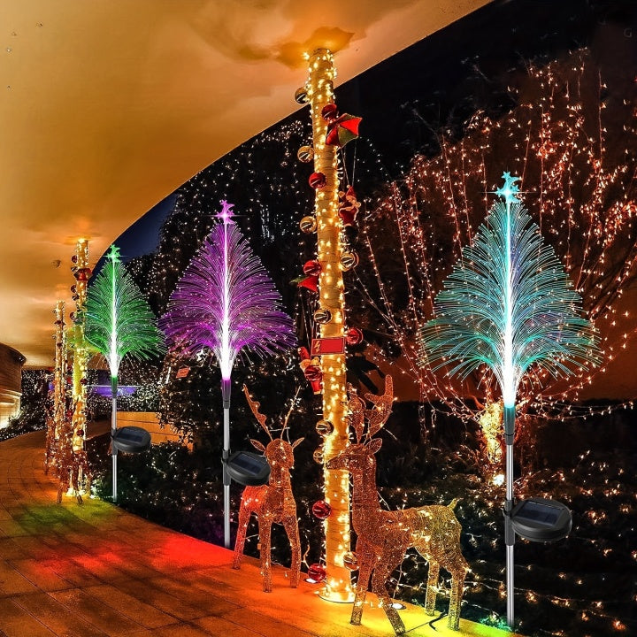 BowLift | LightGarden Solar Set – 3 Color Changing LED Garden Lights on Solar Power