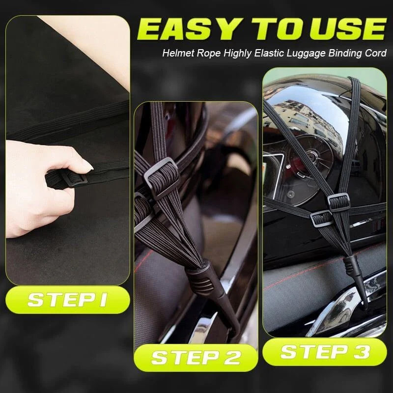 BowLift | Helmet rope high elastic luggage tie rope