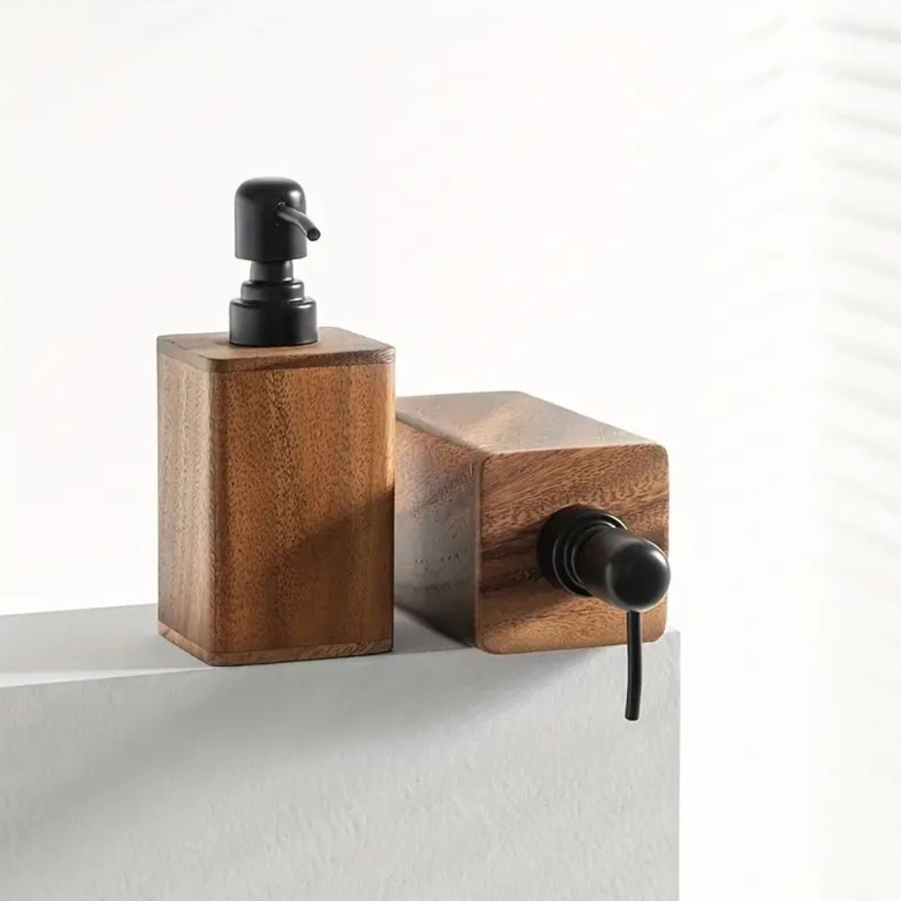 BowLift | Walnut Aura Lotion & Soap Dispenser