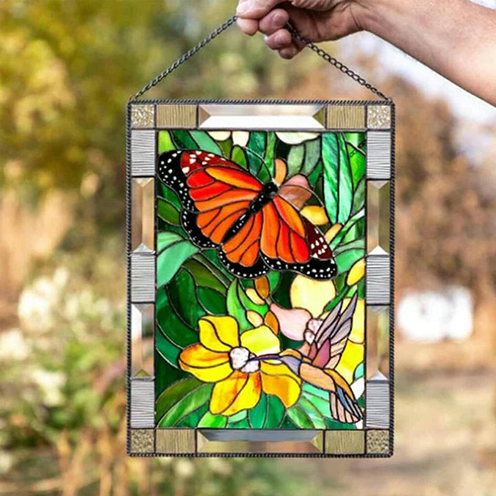 BowLift | Rectangular Bird Pendant Window Decoration