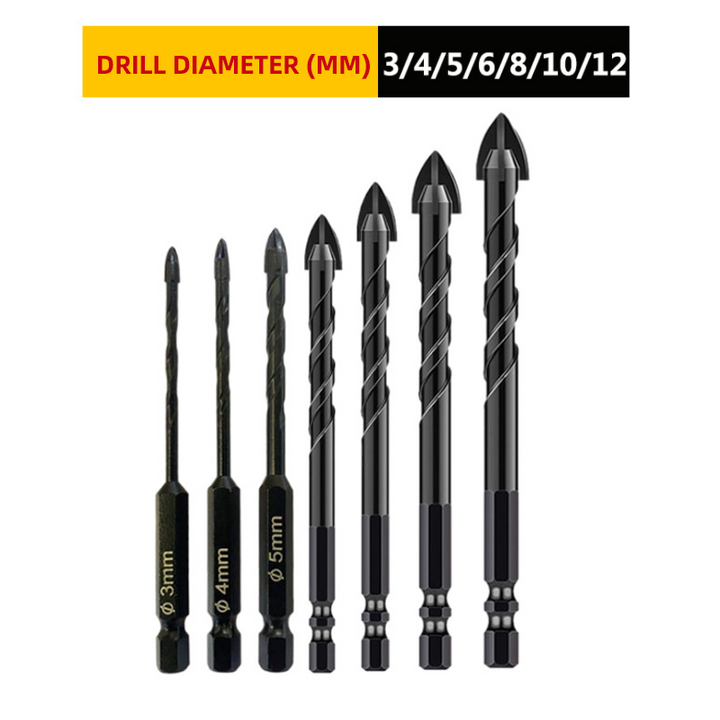 BowLift | Hexagonal Shaft Triangle Drill Set