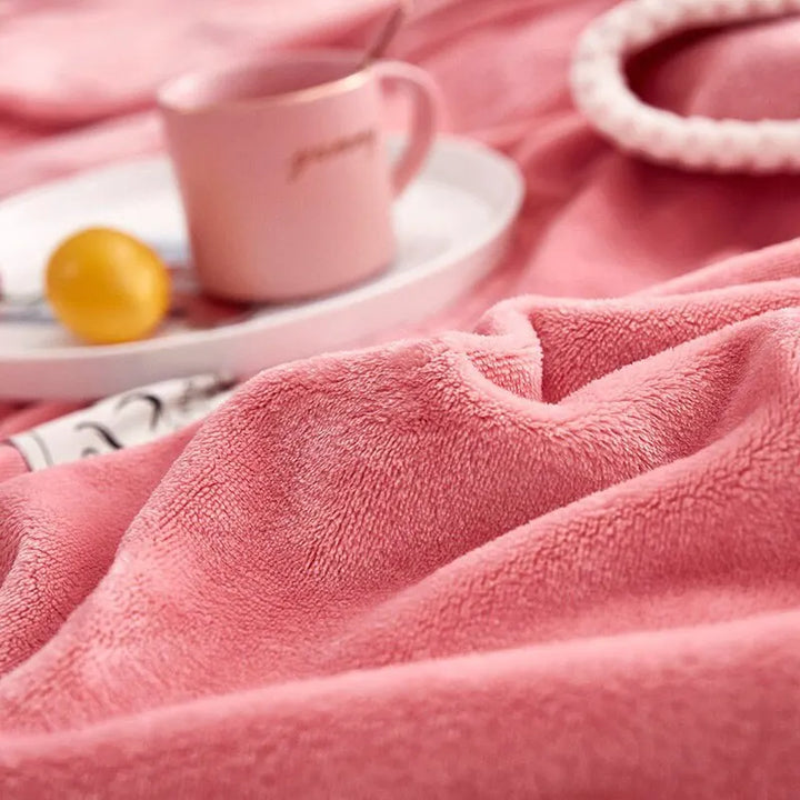 BowLift | Pink Flannel Fleece Blanket - BlushCozy