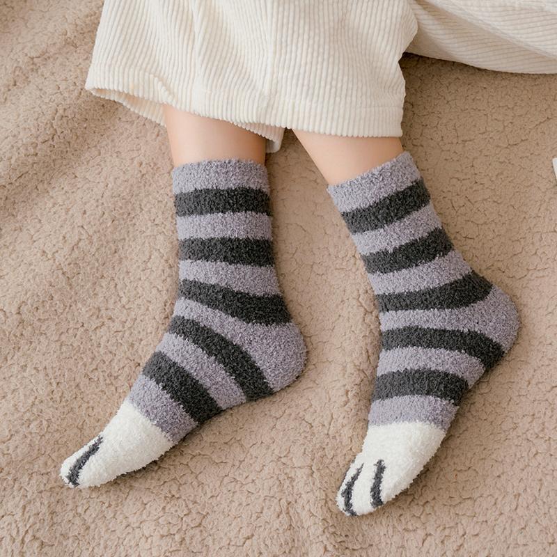 BowLift | Fluffy Fuzzy Cat Claw Socks