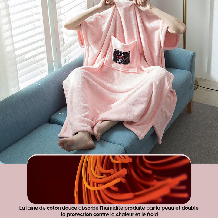 Terry bathrobe made of soft cotton fabric Girly | Bowlift