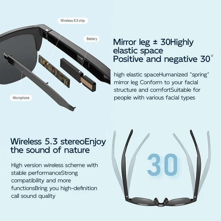 Smart Wireless Bluetooth Sunglasses | Bowlift