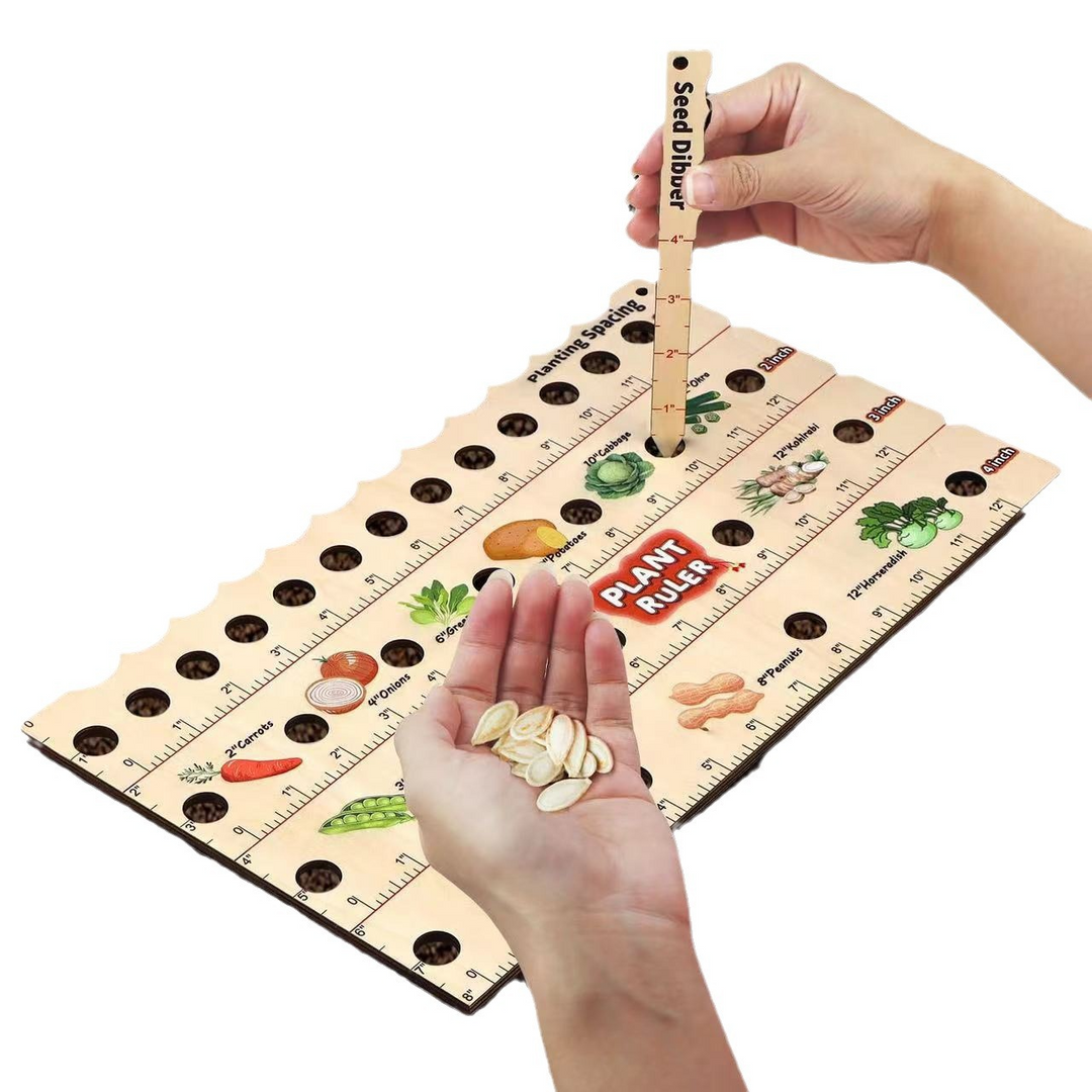 BowLift | Wood Plant Ruler – Multifunctional Seed Measuring Tool for Garden