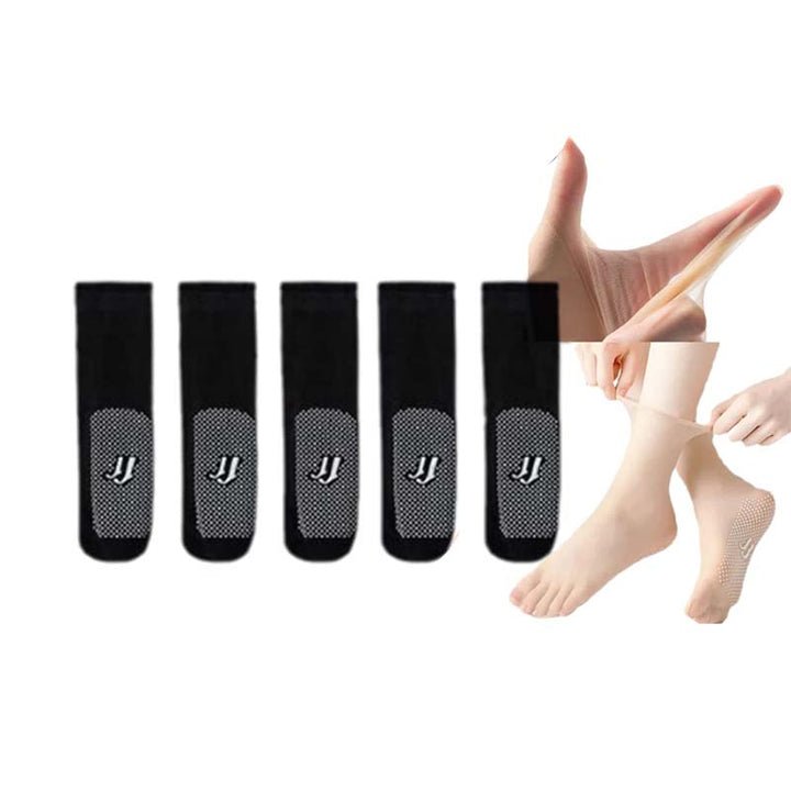 BowLift | Spring Summer Invisible Non-Slip Crystal Silk Socks