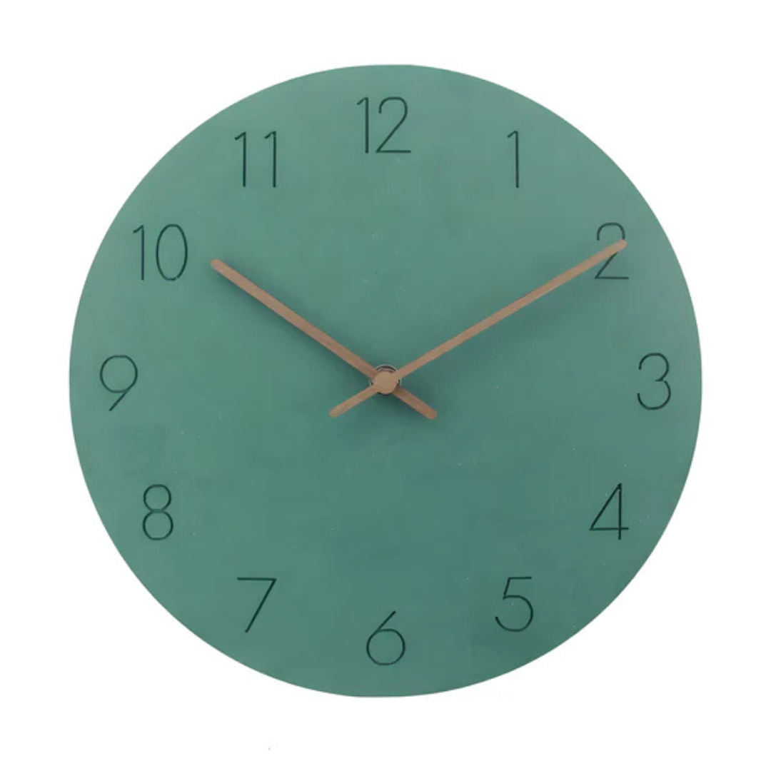 BowLift | Wooden wall clock with minimalist style and elegance