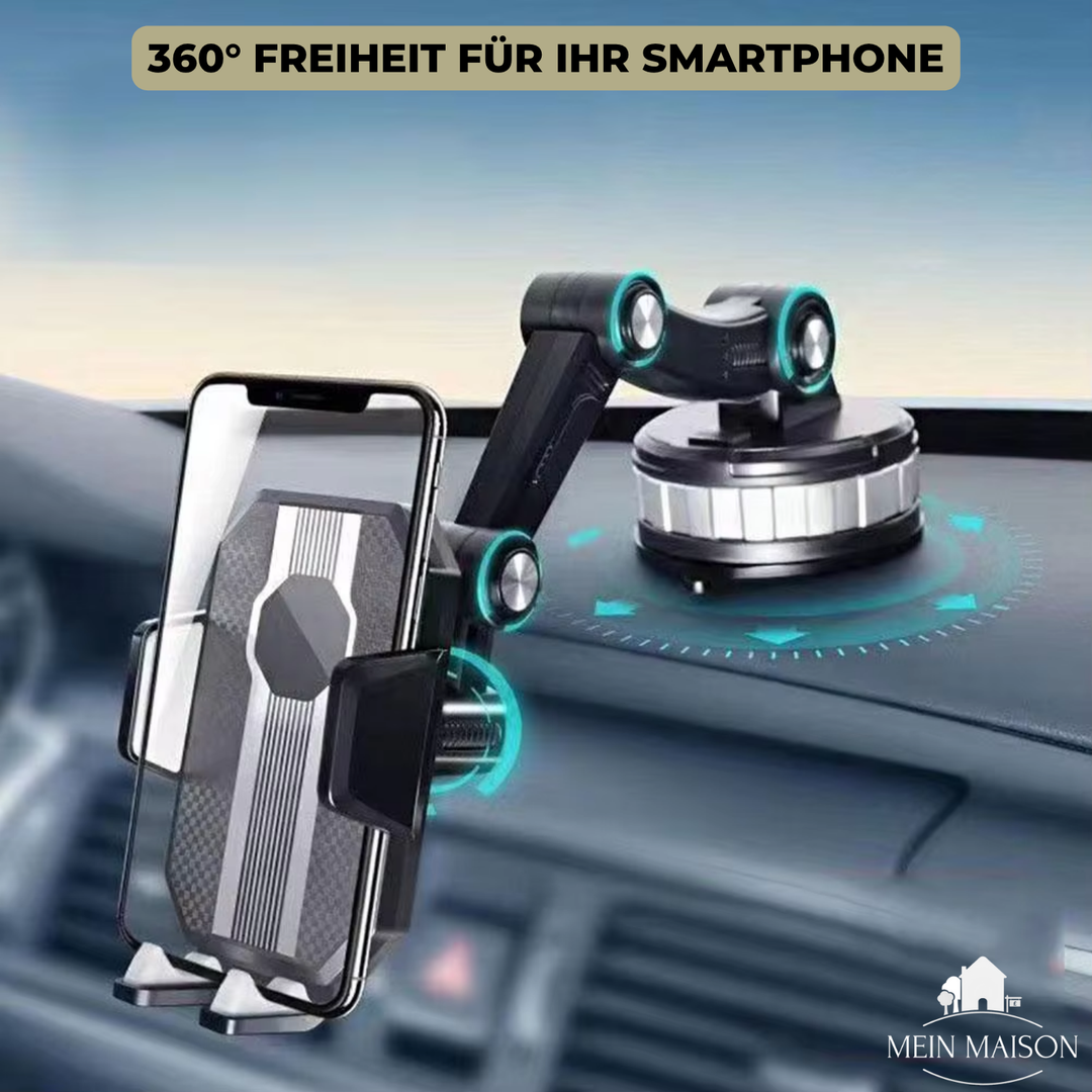 BowLift | Auto GripTech Handy Holder with Strong Suction Cup and 360° Rotation