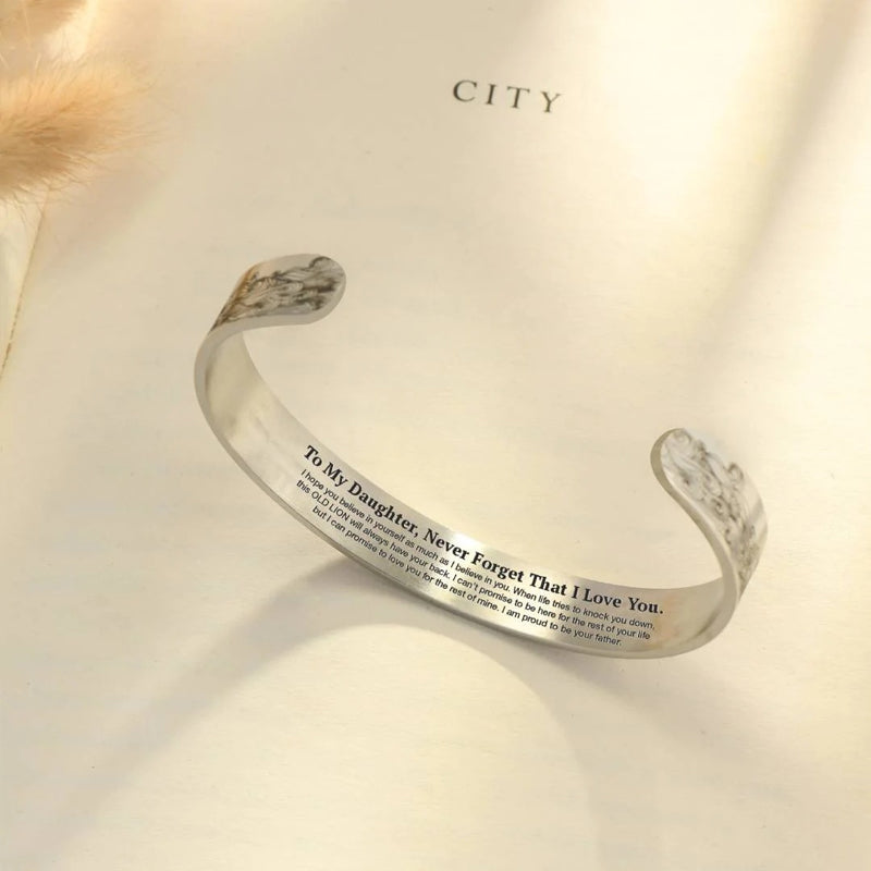BowLift | To My Daughter Proud of You Love Dad Bracelet