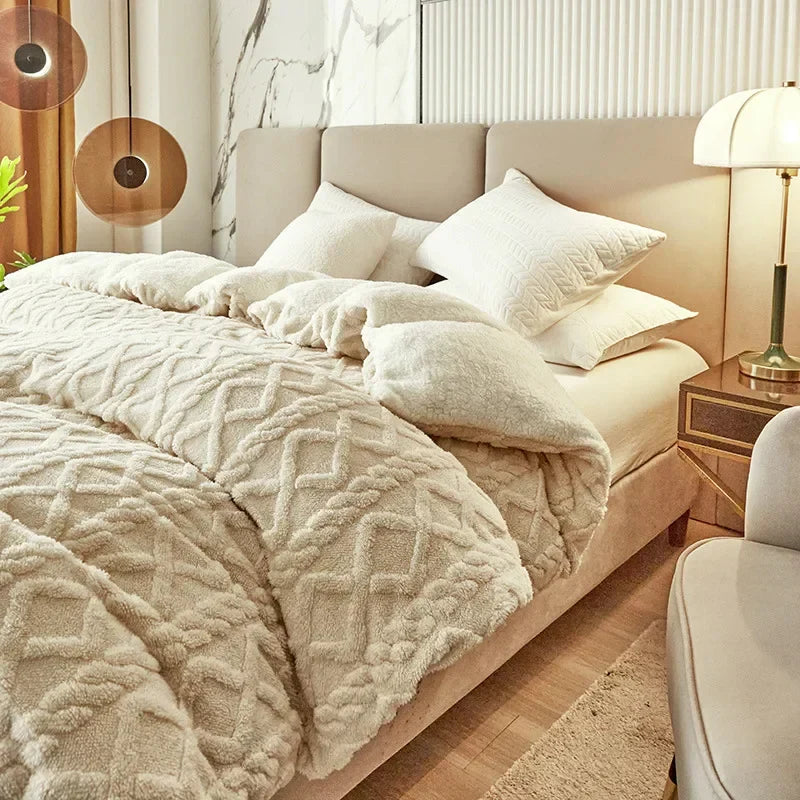 BowLift | Double-sided Cashmere-Look Duvet Cover - VelvetWarm