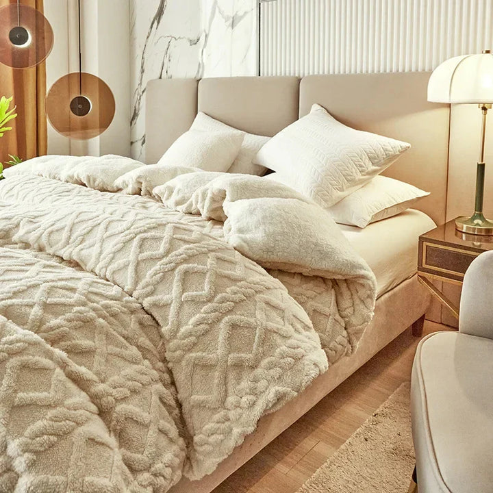 BowLift | Double-sided Cashmere-Look Duvet Cover - VelvetWarm