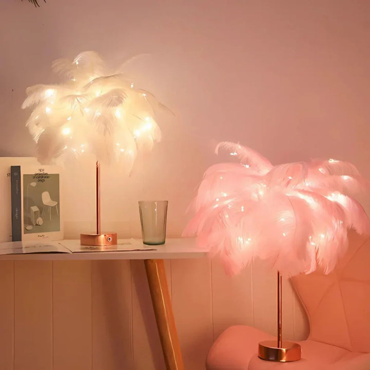 BowLift | Atmospheric Feather Palm Tree Lamp - LumaPalm