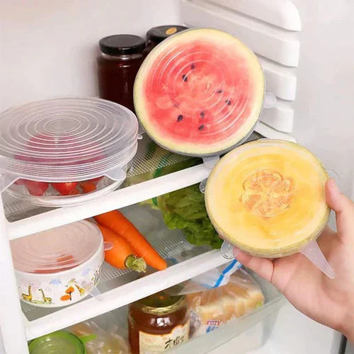 BowLift | Stretchable food silicone lid, 6 pieces