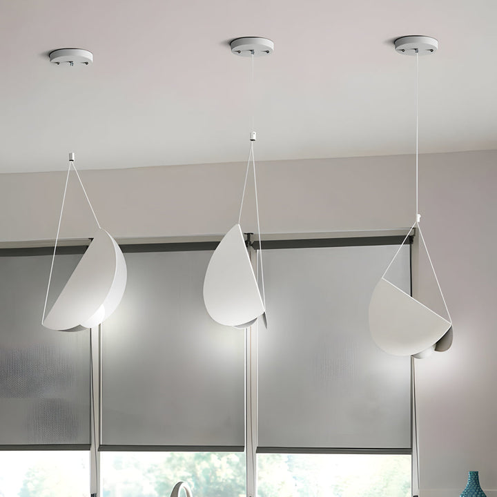 BowLift | PureLuxe Pendant - Slim white linear pendant light