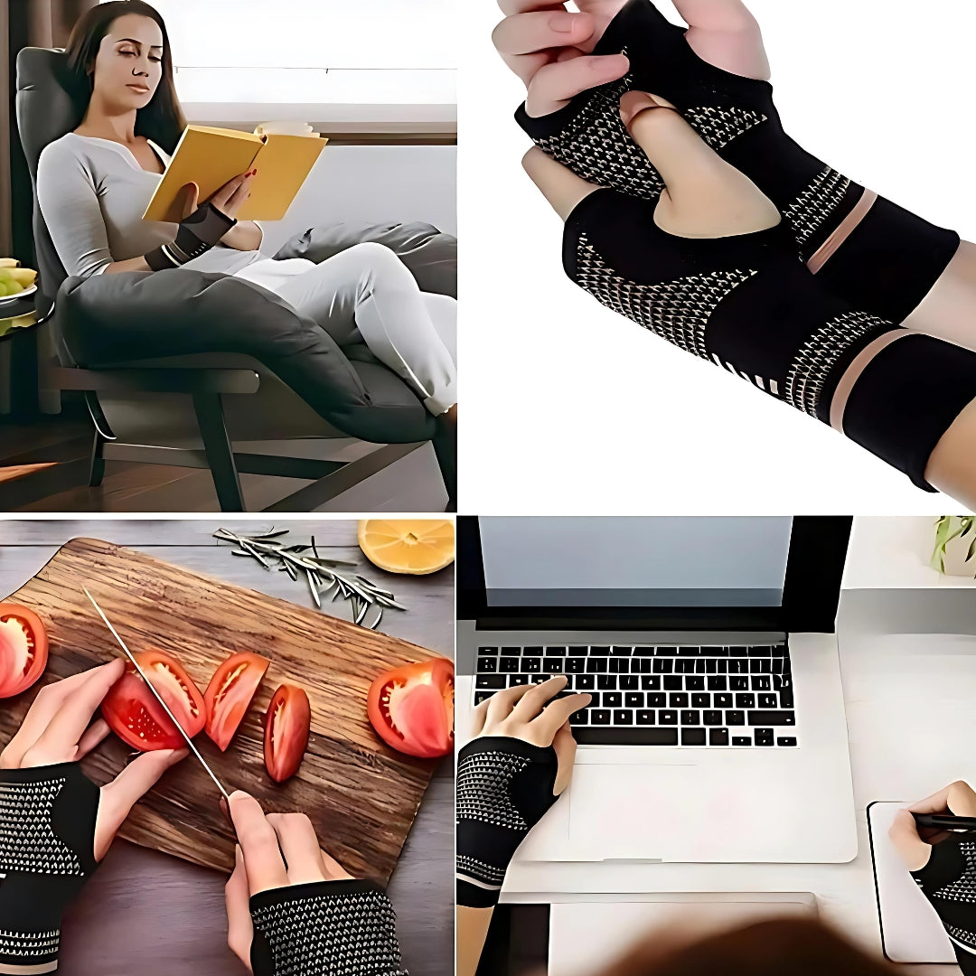 BowLift | FlexSupport Wrist Brace with Heat Pad for Back Pain – Breathable Support for Injuries, Chronic Pain & Post-Surgery Recovery