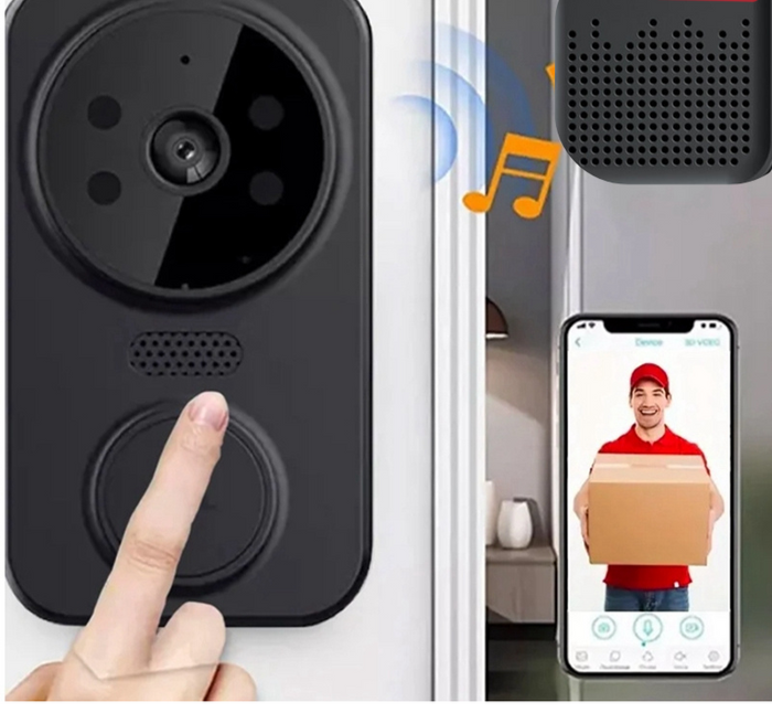 Noctiq Smart Wi-Fi Video Doorbell - HD Camera, Night Vision, Motion Sensor | Bowlift