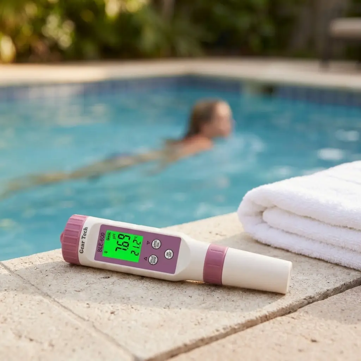 BowLift | Digital Pool Tester – Measuring device for pH and chlorine for easy pH measurement in pool water