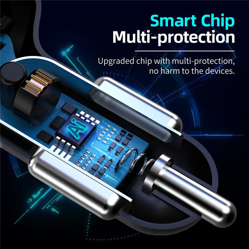 BowLift | 4 Ports USB Car Charger Fast Charging