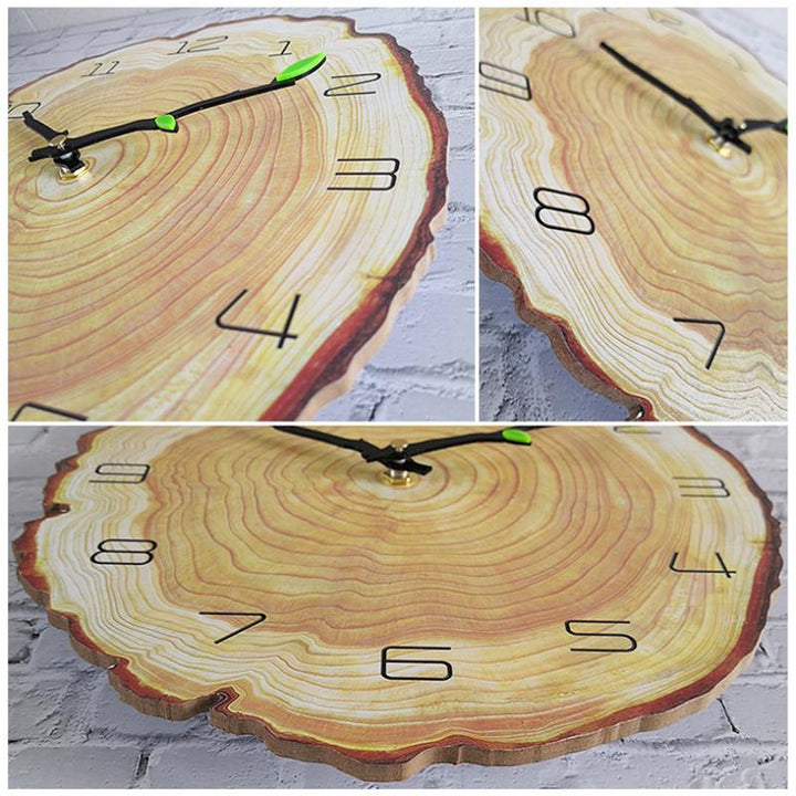 Wooden Annual Rings Wall Clock | Bowlift