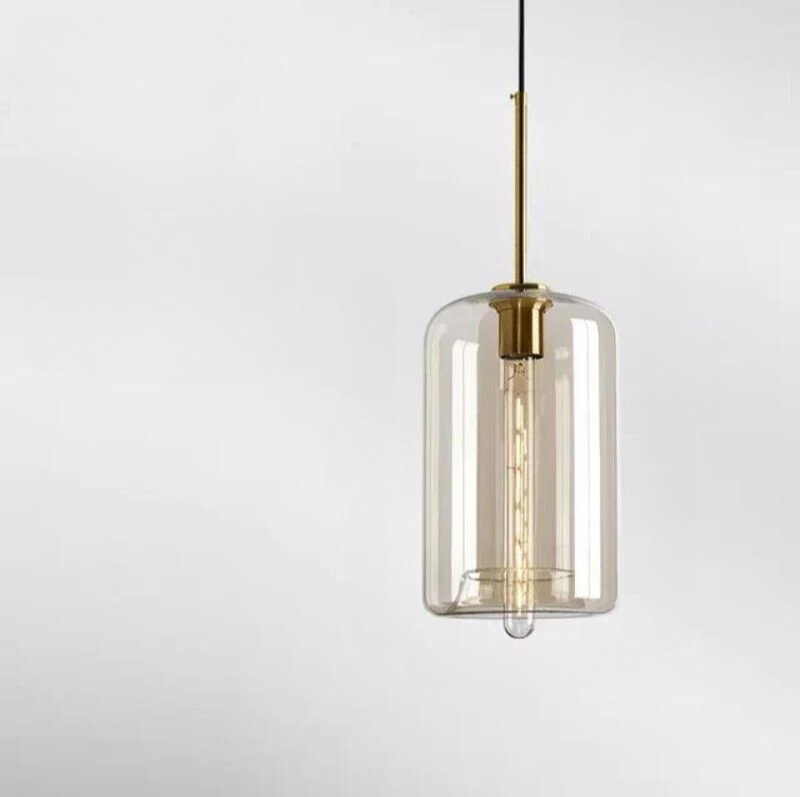 BowLift | NordicGlow – Elegant Scandinavian Glass Pendant Light